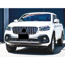 GT Style Front Bumper Grille Upper Silver Grill For Mercedes Benz X-Class 2018-2020 Pickup 470 Ute
