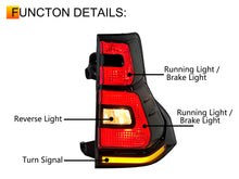 Smoke Black LED Tail Lights Rear Lamp For 2010-2017 Toyota Land Cruiser Prado FJ150 GX, GXL, VX, Kakadu, TX, TZ trims