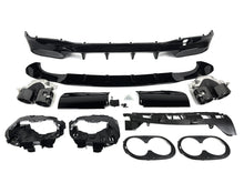 Gloss Black Rear Diffuser + Exhaust Tips for Mercedes CLA C118 W118 CLA35 CLA45 AMG 2020-2024