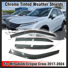 Chrome Tinted Weather Shields for Mitsubishi Eclipse Cross 2017-2024 Weathershields