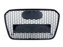 Glossy Black Front Mesh Grille Grill For Audi A6 S6 C7 2012-2015 fg146