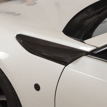 Carbon Fiber Look Side Fender Fin Vent Trim For Subaru BRZ Toyota 86 GT86 AU