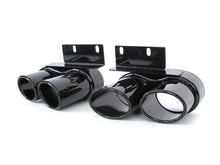 Gloss Black Rear Diffuser w/ LED Light + Exhaust Tips for Audi A5 S-Line S5 Sport 2020-2023