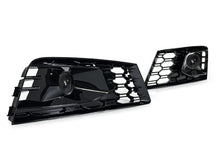 Pair Front Bumper Mesh Fog Light Grilles For Audi A4 B9 Non-S-Line 2017-2019