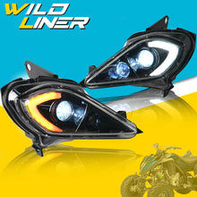 Pair LED Headlights For Yamaha Raptor YFZ YFM 250 350 450 700R 2006–2025