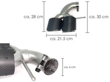 Matte Carbon Exhaust Tips Replacement for Alfa Romeo Stelvio Twin Dual Muffler Pipe