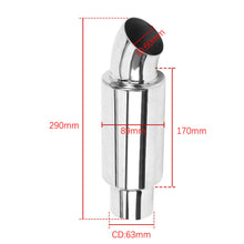 2.5'' Car Muffler Exhaust Resonator Pipe Sound Tuning Silencer Stainless Steel