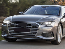 Pair Front Bumper Fog Light Grille Covers Audi A6 C8 Non-S-Line 2019-2025