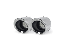 2x Porsche Universale 2.5'' Exhaust Muffler Tips Chrome / Black