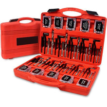 338Pc Thread Repair Kit, HSS Drill Helicoil Repair Kit SAE&Metric,1/4" 5/16" 3/8