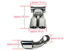 Siver Exhaust Muffler Tips Fit For Porsche 981 Cayman Boxster 2013-2016 et186