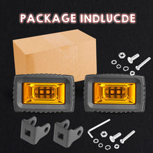 2x 3" LED Work Light Bar Cube Flood Pods Driving Fog Reverse 3000K Pods ATV 4WD