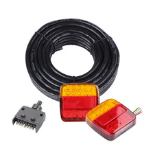 26 LED Trailer Tail Light Kit Pair Plug 5 Core Wire Caravan Ute Waterproof 12V