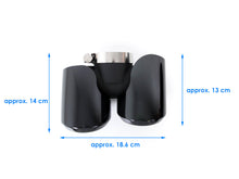 Black Exhaust Tips for Land Rover Defender 90 110 2020–2024 P300 P400