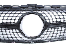 Black+Silver Diamond Front Bumper Grill for Mercedes C-Class W205 C205 A205 2015-2018 pz128