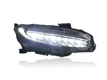 For Honda Civic 10th Gen 2016-2021 LED Headlights W/ Sequential Turn Lights Pair