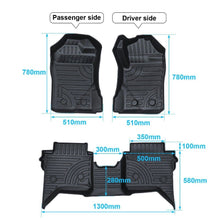 5D Floor Mat Carpet Cover Liner for Ford Ranger PY Next Gen 2022-2025 Wildtrak