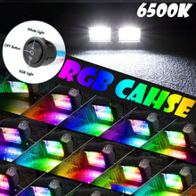 4pcs 4" RGB Chase LED Pods Work Light Bar Music APP Bluetooth Off Road UTV 4WD 12V
