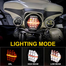 7 Inch LED Motorcycle Headlight Head Lamp w/ DRL Hi/Low Beam for Harley Street Glide 2006-2022