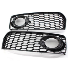 Black Fopg Light Cover Lower Grille for Audi A5 b8 S-line S5 2008-2012