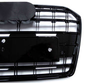 Glossy Black Front Grille Grill For Audi A6 C7 S6 16-18 fg178