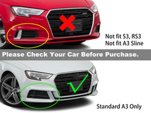 Pair Front Bumper Fog Light Covers For Audi A3 8V Non-S-Line 2017-2020