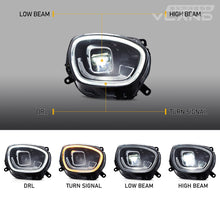 Left+Right For 2017-2020 Mini Cooper Countryman F60 LED Headlights Fits Halogen Model (With Start-up Animation)