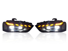 Pair LED Headlights w/ Sequential Turn Signals for 2013–2016 Audi A4 S4 B8.5
