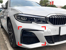 Glossy Black Front Splitter Fog Light Canards for BMW 3 Series G20 M340i 2019-2022