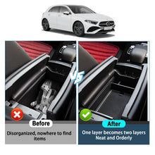 Car Center Armrest Storage Box Tray For 2019-2025 Mercedes Benz A-Class W177 V177 A180 A200 A250 A35 A45