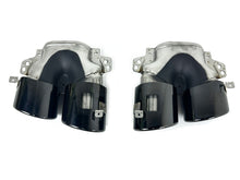 Gloss Black Rear Diffuser + Exhaust Tips for Mercedes CLA C118 W118 CLA35 CLA45 AMG 2020-2024