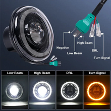 7 inch Dragon Eye LED Headlight Head Lamp Kit for Harley Electra Glide Road King Softail CVO Ultra Classic Fat Boy Street Glide