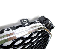 RS4 Style Honeycomb Front Grille Black + Chrome Frame For Audi A4 S4 B8.5 2013–2016