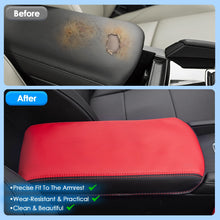 Car Center Console Armrest Cover Protector Mat Red For 2019-2025 Mazda 3