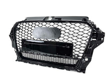 Gloss Black Mesh Honeycomb Front Grill For Audi A3 S3 8V 2013–2016 Replacement