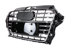 Chrome S3 Style Front Grille For Audi A3 S3 8V 2014–2016 Front Bumper Grill