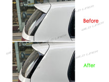Gloss Black Rear Window Spoiler Side Canard Splitter for VW Golf 6 MK6 GTI R GTD