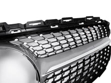 Silver Diamond Front Grille for Mercedes W205 S205 C205 A205 2015-2018 w/o Camera pz127