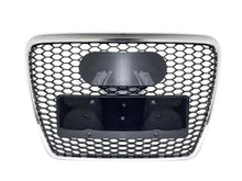 RS6 Style Honeycomb Front Grille Grill Chrome For Audi A6 C6 2005-2011