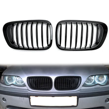 Front Bumper Grill Grille Gloss Black For BMW 3-Series E46 2-Door 1998-2001