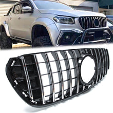 GT Style Front Bumper Grille Upper Silver Grill For Mercedes Benz X-Class 2018-2020 Pickup 470 Ute