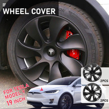 Matte Black 19 Inch Wheel Cover Caps Rim Hubcap for Tesla Model Y 2020-2023