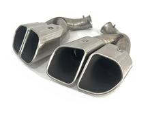 Square Exhaust Tips Tailpipe for Porsche Cayenne 958 V8 V6 2015-2017