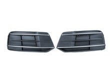 Pair Front Bumper Fog Light Grilles For Audi Q5 Non-S-Line 2018-2020