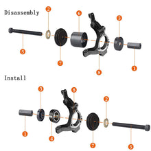 21pc Front Rear Wheel Hub Drive Bearing Removal Puller Tool Kit