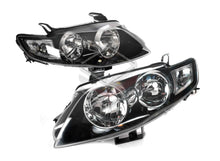 Pair LH+RH Head Light Lamp (Black) For Ford Falcon FG XT G6 G6E 2008-2014