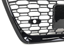For 2019-2024 Audi A6 S6 C8 Gloss Black Front Bumper Mesh Grille Honeycomb Grill RS6 Style