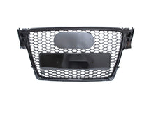 RS4 Style Honeycomb Black Front Grille For Audi A4 S4 B8 2009–2012
