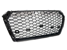 RS4 Style Honeycomb Front Bumper Grille For Audi A4 S4 B9 2017–2019
