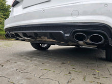 S6 Look Rear Diffuser + Black Exhaust Tips For AUDI A6 C7.5 Sedan S-Line 2016-2018 di130